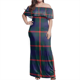 Clan Agnew Modern Tartan Hawaii Dress LN12 Clan Agnew Tartan Hawaii Dress